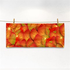 Pattern Texture Leaf Hand Towel