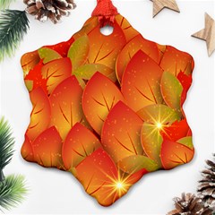 Pattern Texture Leaf Ornament (snowflake)