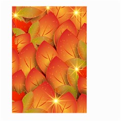 Pattern Texture Leaf Large Garden Flag (two Sides)