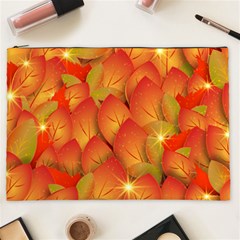 Pattern Texture Leaf Cosmetic Bag (xxl)