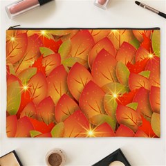 Pattern Texture Leaf Cosmetic Bag (xxxl)