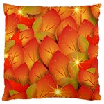 Pattern Texture Leaf Standard Flano Cushion Case (One Side) Front