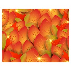 Pattern Texture Leaf Double Sided Flano Blanket (medium)  by HermanTelo