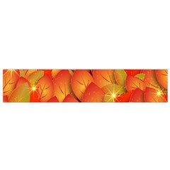 Pattern Texture Leaf Small Flano Scarf