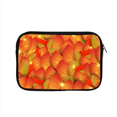 Pattern Texture Leaf Apple Macbook Pro 15  Zipper Case by HermanTelo