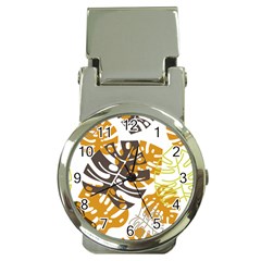 Pattern Leaves Money Clip Watches