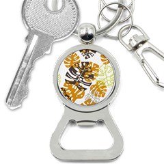 Pattern Leaves Bottle Opener Key Chain