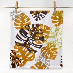 Pattern Leaves Face Towel by HermanTelo