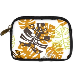 Pattern Leaves Digital Camera Leather Case