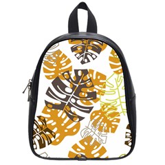 Pattern Leaves School Bag (small)