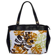 Pattern Leaves Oversize Office Handbag