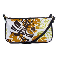 Pattern Leaves Shoulder Clutch Bag by HermanTelo