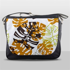 Pattern Leaves Messenger Bag