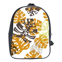 Pattern Leaves School Bag (xl)