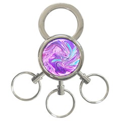 Pattern Texture Art Rainbow 3-ring Key Chain by HermanTelo