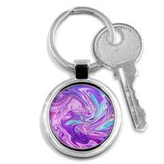 Pattern Texture Art Rainbow Key Chain (round) by HermanTelo