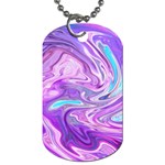 Pattern Texture Art Rainbow Dog Tag (Two Sides) Back