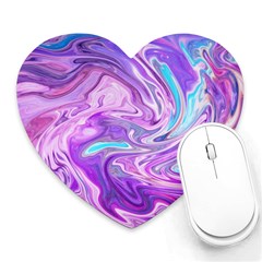 Pattern Texture Art Rainbow Heart Mousepads by HermanTelo