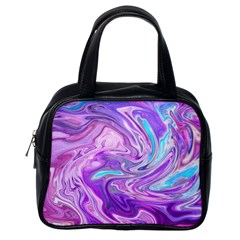 Pattern Texture Art Rainbow Classic Handbag (one Side) by HermanTelo