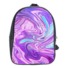 Pattern Texture Art Rainbow School Bag (large)