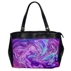 Pattern Texture Art Rainbow Oversize Office Handbag