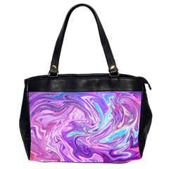 Pattern Texture Art Rainbow Oversize Office Handbag (2 Sides)