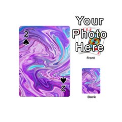 Pattern Texture Art Rainbow Playing Cards Double Sided (mini)