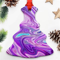 Pattern Texture Art Rainbow Christmas Tree Ornament (two Sides)