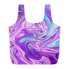 Pattern Texture Art Rainbow Full Print Recycle Bag (l)