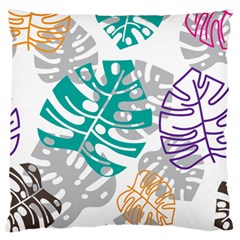 Pattern Leaves Rainbow Standard Flano Cushion Case (two Sides)