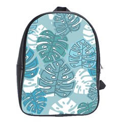 Pattern Leaves Banana School Bag (large)