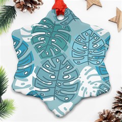 Pattern Leaves Banana Ornament (snowflake)