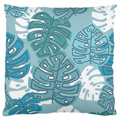 Pattern Leaves Banana Large Cushion Case (one Side) by HermanTelo