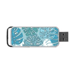 Pattern Leaves Banana Portable Usb Flash (two Sides) by HermanTelo