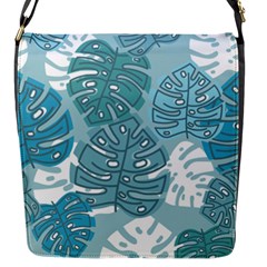 Pattern Leaves Banana Flap Closure Messenger Bag (s)