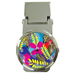 Pattern Leaf Polka Rainbow Money Clip Watches by HermanTelo