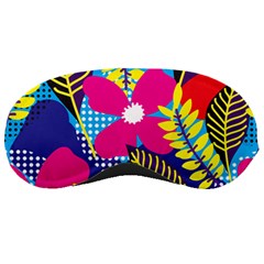 Pattern Leaf Polka Rainbow Sleeping Mask by HermanTelo