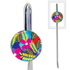 Pattern Leaf Polka Rainbow Book Mark