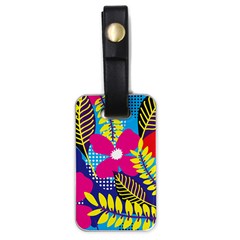 Pattern Leaf Polka Rainbow Luggage Tag (one Side)