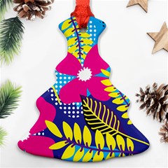 Pattern Leaf Polka Rainbow Ornament (christmas Tree) 