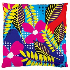 Pattern Leaf Polka Rainbow Standard Flano Cushion Case (two Sides)