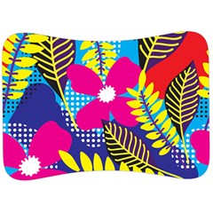 Pattern Leaf Polka Rainbow Velour Seat Head Rest Cushion