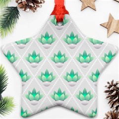 Plant Pattern Green Leaf Flora Ornament (star)