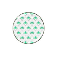 Plant Pattern Green Leaf Flora Hat Clip Ball Marker