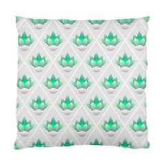 Plant Pattern Green Leaf Flora Standard Cushion Case (one Side) by HermanTelo