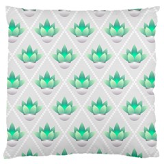 Plant Pattern Green Leaf Flora Large Cushion Case (one Side)