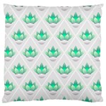 Plant Pattern Green Leaf Flora Large Cushion Case (Two Sides) Back