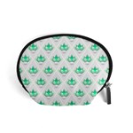 Plant Pattern Green Leaf Flora Accessory Pouch (Small) Front