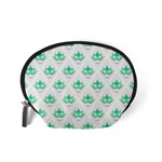 Plant Pattern Green Leaf Flora Accessory Pouch (Small) Back