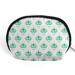 Plant Pattern Green Leaf Flora Accessory Pouch (medium) by HermanTelo